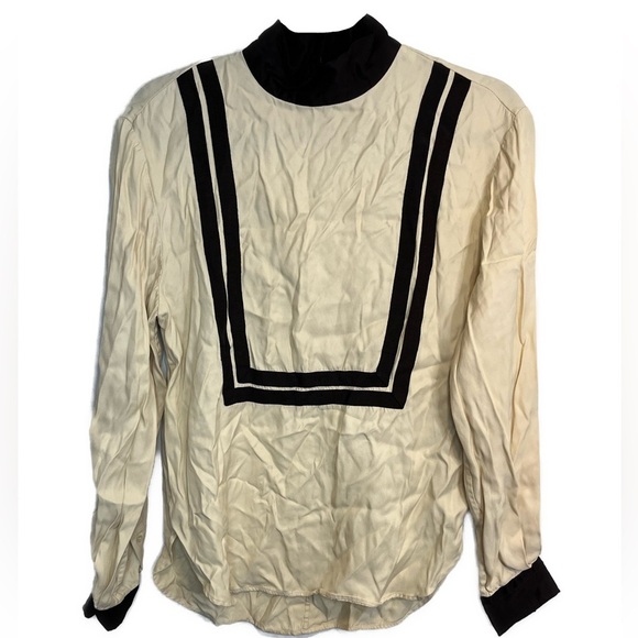 & Other Stories Satin Polo Shirt - Size 2 - Picture 5 of 15